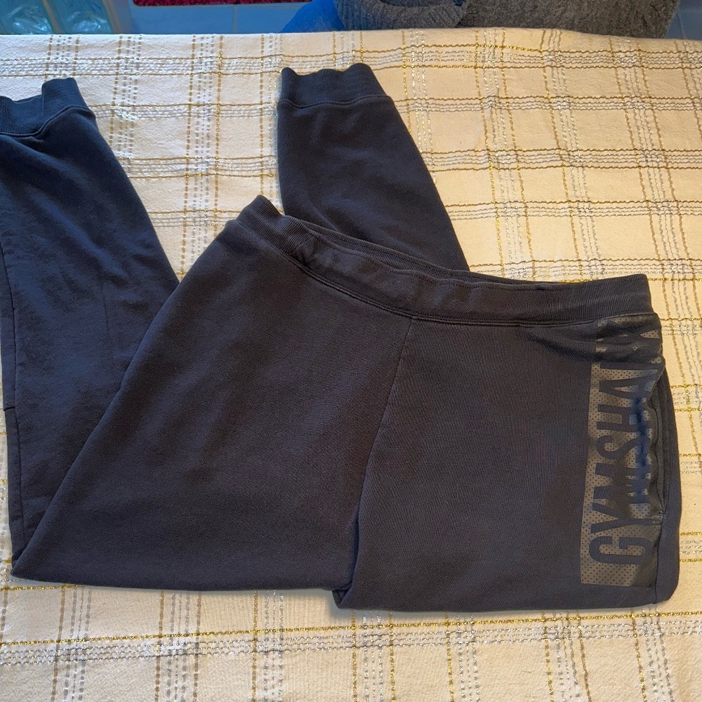 Gymshark Bold Black Men's Joggers / Sweatpants ~ XL
